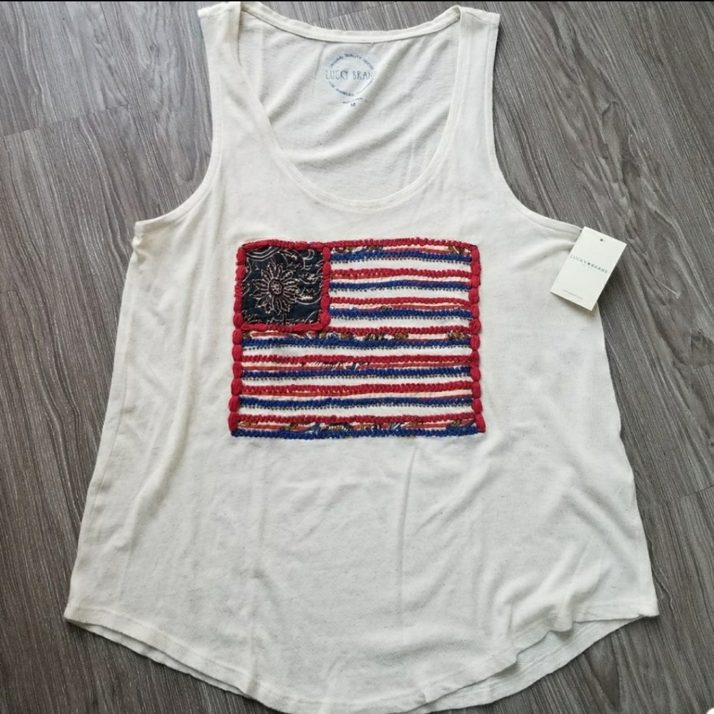 NWT Lucky Brand American Flag